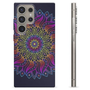 Samsung Galaxy S24 Ultra TPU Cover - Farverig Mandala