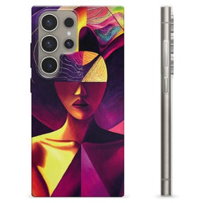 Samsung Galaxy S24 Ultra TPU Cover - Kubistisk Portræt