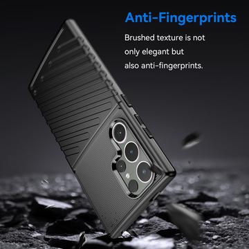 Samsung Galaxy S24 Ultra Thunder Series TPU Cover - Sort