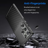 Samsung Galaxy S24 Ultra Thunder Series TPU Cover - Sort