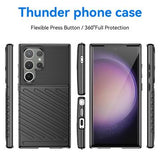 Samsung Galaxy S24 Ultra Thunder Series TPU Cover - Sort