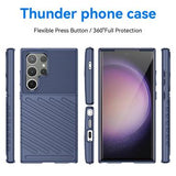 Samsung Galaxy S24 Ultra Thunder Series TPU Cover - Blå
