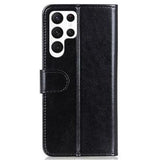 Samsung Galaxy S24 Ultra Pung Taske med Magnetisk Lukning - Sort