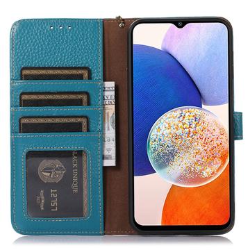 Samsung Galaxy S24 Ultra Læderpung med RFID - Blå