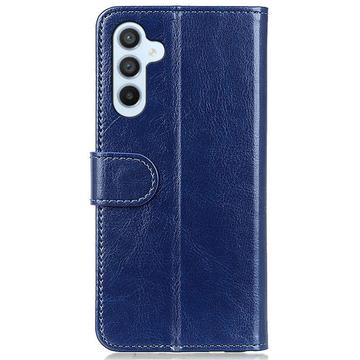 Samsung Galaxy S25/S24 Pung Taske med Magnetisk Lukning - Blå