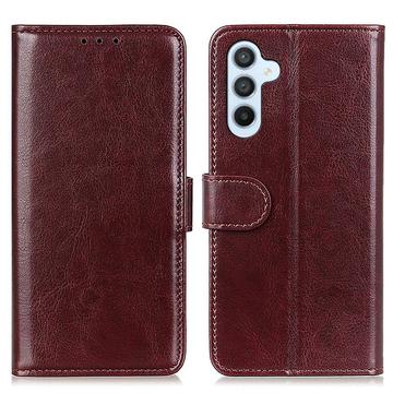 Samsung Galaxy S25/S24 Pung Taske med Magnetisk Lukning - Brun