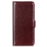 Samsung Galaxy S25/S24 Pung Taske med Magnetisk Lukning - Brun