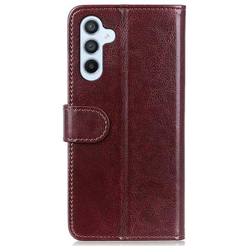 Samsung Galaxy S25/S24 Pung Taske med Magnetisk Lukning - Brun