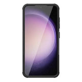 Samsung Galaxy S24+ Anti-Slip Hybrid Cover med Stativ - Sort