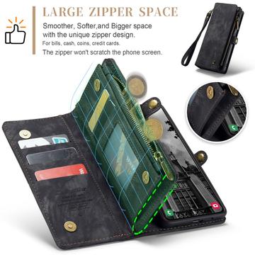 Samsung Galaxy S24+ Caseme 008 2-i-1 Multifunktionel Pung - Sort