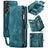 Samsung Galaxy S24+ Caseme 008 2-i-1 Multifunktionel Pung - Blå