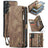 Samsung Galaxy S24+ Caseme 008 2-i-1 Multifunktionel Pung - Brun