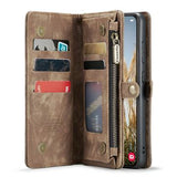 Samsung Galaxy S24+ Caseme 008 2-i-1 Multifunktionel Pung - Brun