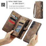 Samsung Galaxy S24+ Caseme 008 2-i-1 Multifunktionel Pung - Brun