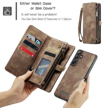 Samsung Galaxy S24+ Caseme 008 2-i-1 Multifunktionel Pung - Brun