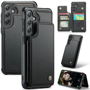 Samsung Galaxy S24+ Caseme C22 Cover med RFID-kortpung - Sort