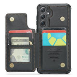 Samsung Galaxy S24+ Caseme C22 Cover med RFID-kortpung - Sort