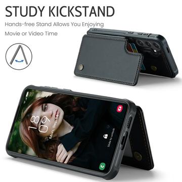 Samsung Galaxy S24+ Caseme C22 Cover med RFID-kortpung - Sort