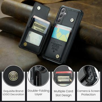 Samsung Galaxy S24+ Caseme C22 Cover med RFID-kortpung - Sort