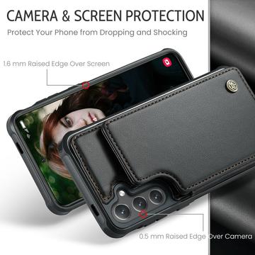 Samsung Galaxy S24+ Caseme C22 Cover med RFID-kortpung - Sort