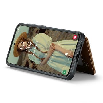 Samsung Galaxy S24+ Caseme C22 Cover med RFID-kortpung - Brun
