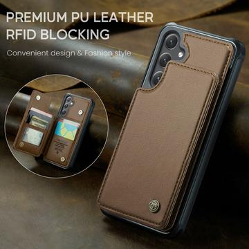 Samsung Galaxy S24+ Caseme C22 Cover med RFID-kortpung - Brun