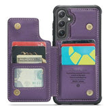 Samsung Galaxy S24+ Caseme C22 Cover med RFID-kortpung - Lilla