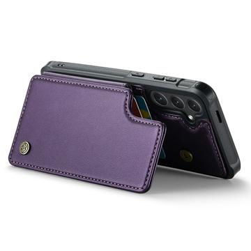 Samsung Galaxy S24+ Caseme C22 Cover med RFID-kortpung - Lilla