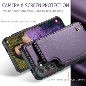 Samsung Galaxy S24+ Caseme C22 Cover med RFID-kortpung - Lilla