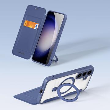 Samsung Galaxy S24+ Dux Ducis Skin X Pro Magnetisk Flip Cover - Blå