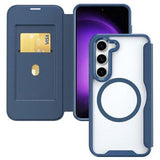 Samsung Galaxy S24+ Flip Cover med Kortholder - MagSafe-kompatibel - Blå