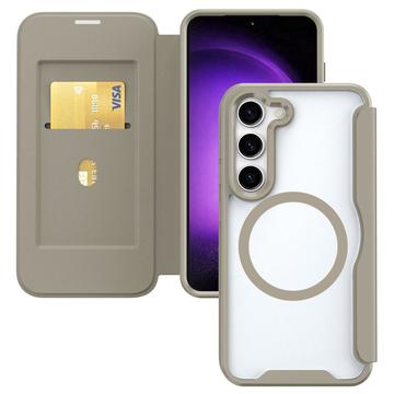 Samsung Galaxy S24+ Flip Cover med Kortholder - MagSafe-kompatibel - Khaki