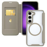 Samsung Galaxy S24+ Flip Cover med Kortholder - MagSafe-kompatibel - Khaki