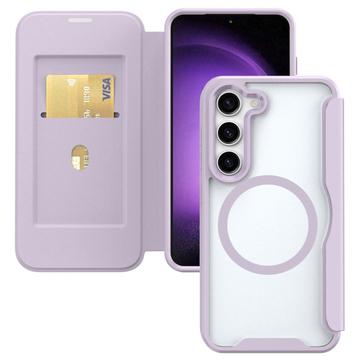 Samsung Galaxy S24+ Flip Cover med Kortholder - MagSafe-kompatibel - Lilla