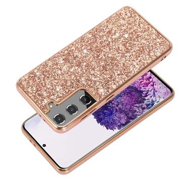 Samsung Galaxy S24+ Glitter Series Hybrid Cover - Sort