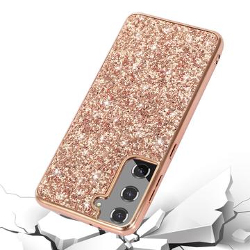 Samsung Galaxy S24+ Glitter Series Hybrid Cover - Guld