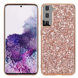 Samsung Galaxy S24+ Glitter Series Hybrid Cover - Rødguld