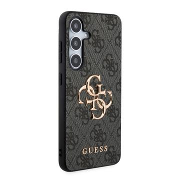 Samsung Galaxy S24+ Guess 4G Big Metal Logo Hybrid Cover - Grå