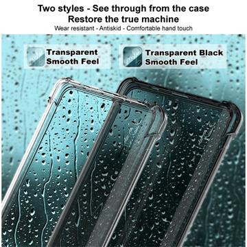 Samsung Galaxy S24+ Imak Faldsikkert TPU Cover - Gennemsigtig Sort