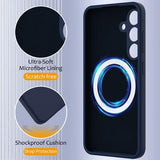 Samsung Galaxy S24+ Liquid Silikone Cover - MagSafe Kompatibel - Mørkeblå