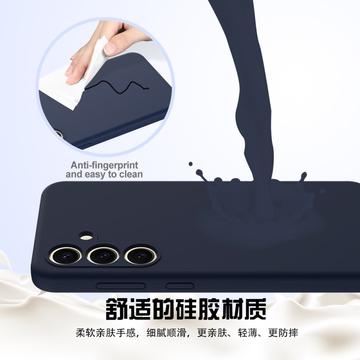 Samsung Galaxy S24+ Liquid Silikone Cover - MagSafe Kompatibel - Mørkeblå