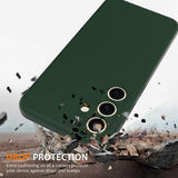 Samsung Galaxy S24+ Liquid Silikone Cover - MagSafe Kompatibel - Mørkegrøn
