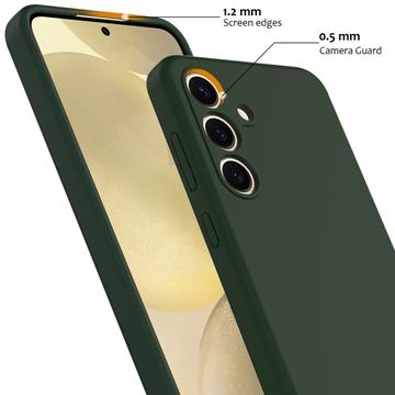 Samsung Galaxy S24+ Liquid Silikone Cover - MagSafe Kompatibel - Mørkegrøn
