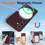 Samsung Galaxy S24+ Liquid Silikone Cover - MagSafe Kompatibel - Vinrød