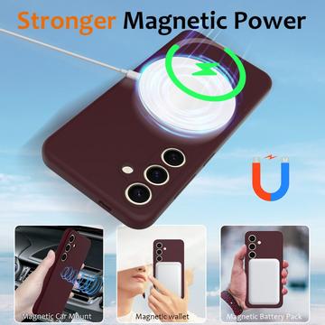 Samsung Galaxy S24+ Liquid Silikone Cover - MagSafe Kompatibel - Vinrød