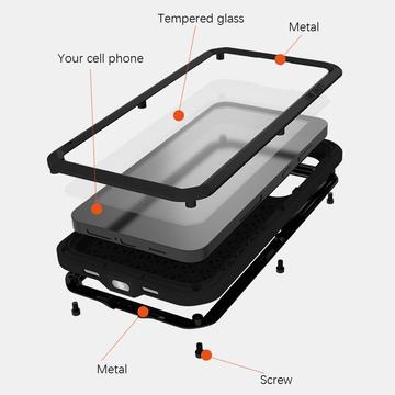 Samsung Galaxy S24+ Love Mei Powerful Hybrid Cover - Gul