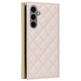 Samsung Galaxy S24+ Luksus Vatteret Pung - Beige