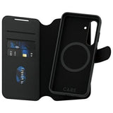 Samsung Galaxy S24+ PanzerGlass Care Tango 2-i-1 pungetui - MagSafe-kompatibel - Sort