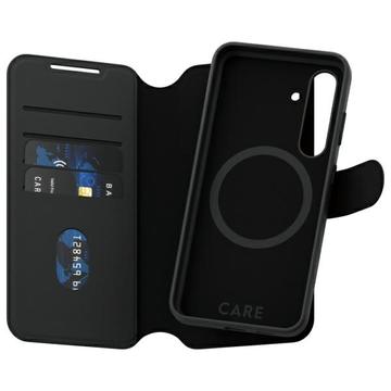 Samsung Galaxy S24+ PanzerGlass Care Tango 2-i-1 pungetui - MagSafe-kompatibel - Sort