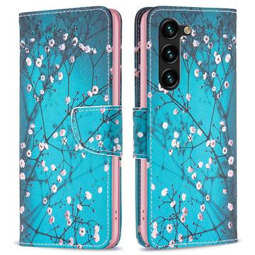Samsung Galaxy S24+ Wonder Series Pung - Hvid Blomster